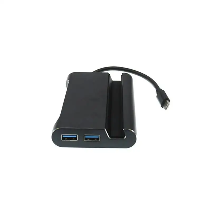 

7In1 Usb C To 4K Hdmi Vga Rj45 Ethernet Usb 3.1 Port Type C Charging Adapter Hub Black