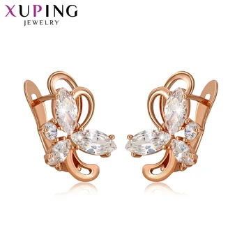 

Xuping Vintage Special Popular Rose Gold-color Plated Earrings Jewelry for Women Simple Family Gifts 98248