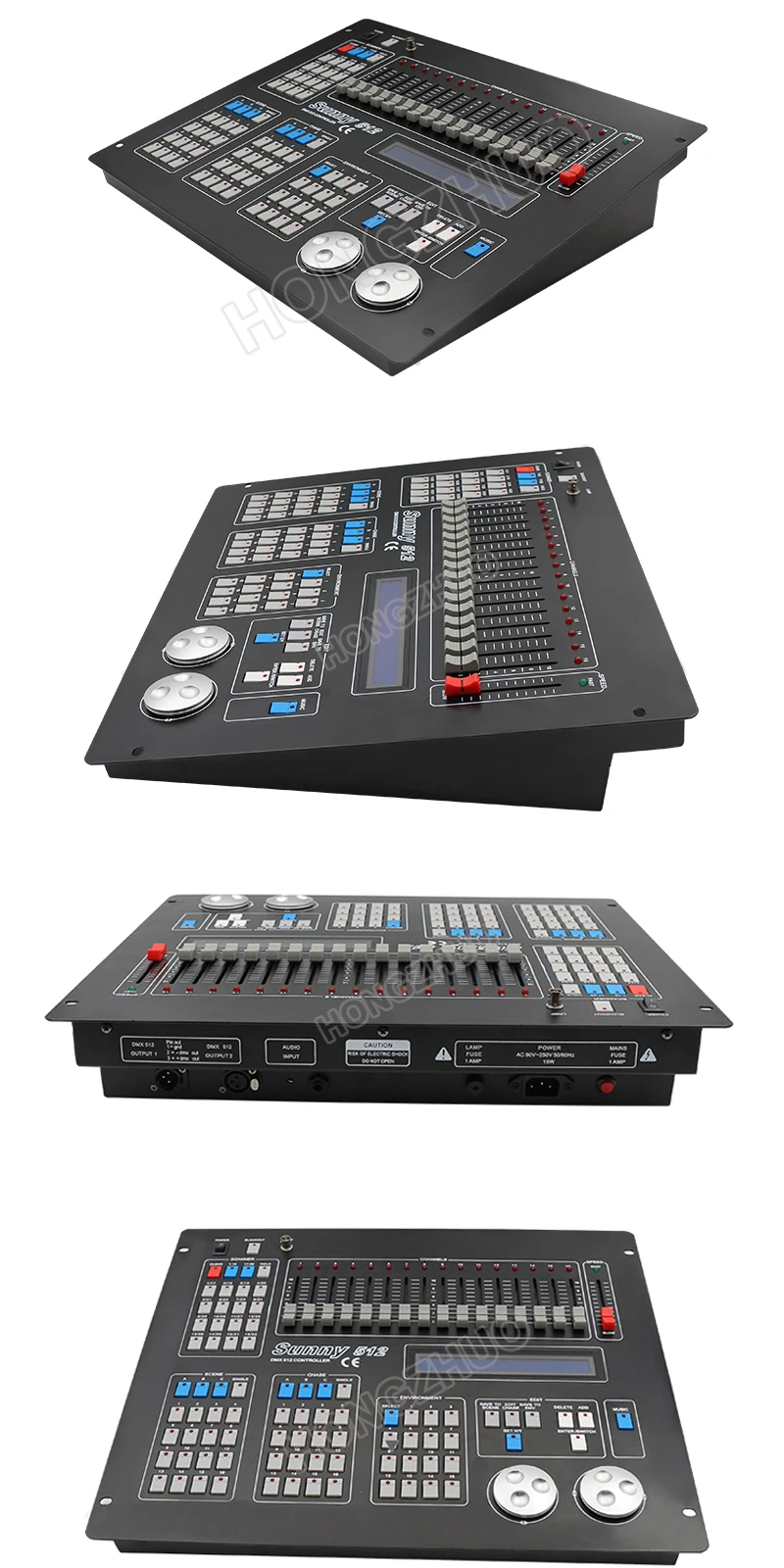 Солнечный 512 DMX dj контроллер Диммер для клубного сценического светильник DMX мастер консоль коробка для XLR-3 led par луч движущаяся головка
