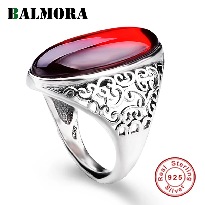 BALMORA, 1 шт., 925 пробы, серебро, Ретро стиль, полые, открытые, для укладки, кольцо для женщин, матери, специальный подарок, Роскошные, элегантные, модные ювелирные изделия