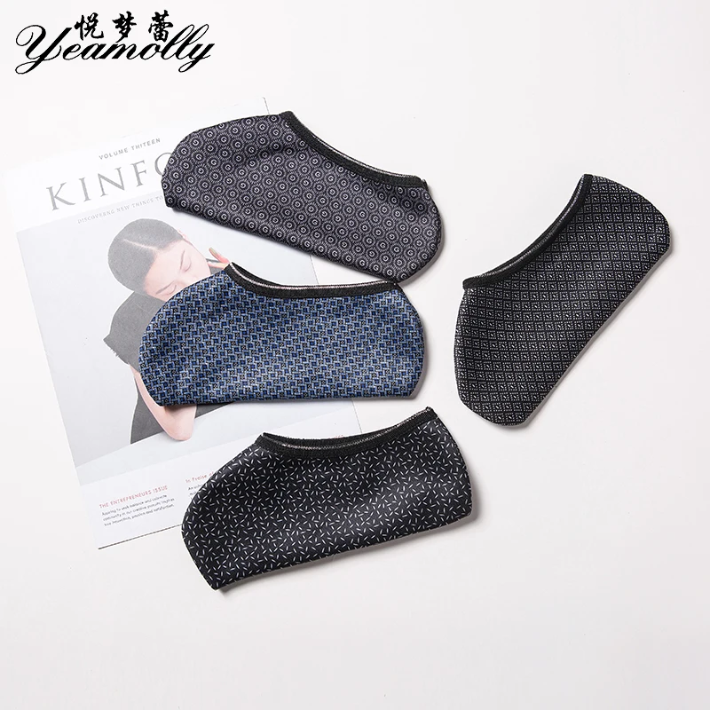 Носки YEAMOLLY мужские утепленные модные мягкие короткие тапочки домашние