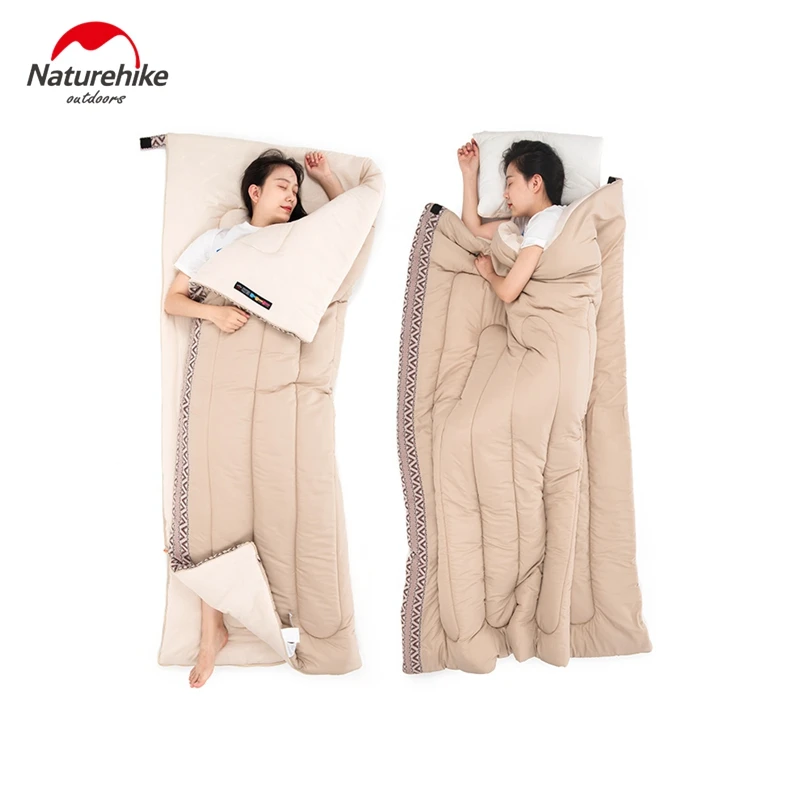 Naturehike Spliced Cotton Sleeping Bag Portable Envelope Sleeping Bag