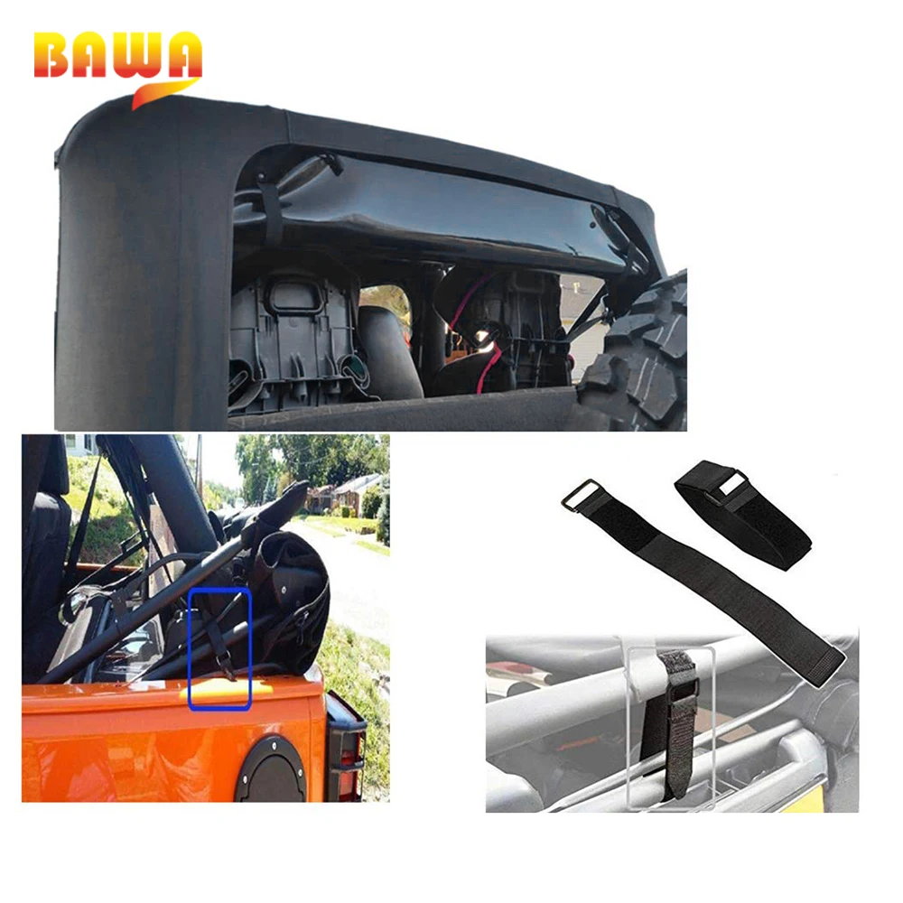 BAWA Регулируемый защитный ремень для Jeep Wrangler TJ JK JL 1997- затягивающиеся ремни