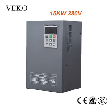 

15KW 380V 3Phase Input 32A Frequency Inverter Triphase 3 Phase Output VFD Frequency Converter Motor Speed Controller 50/60Hz