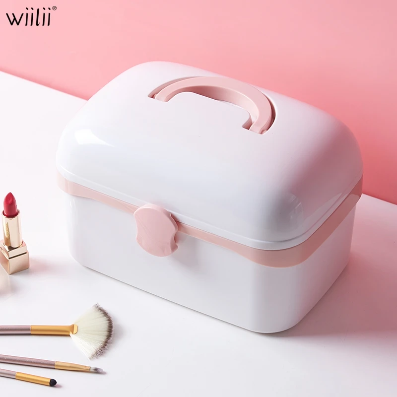  Multifunctional Storage Box High Quality Professional Makeup Organizer Cosmetic Case Travel Large C