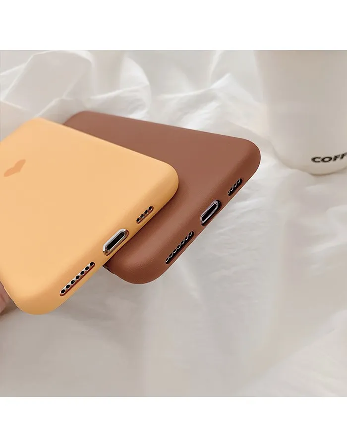 Простой Желтый чехол для телефона с сердечками Iphone 11 Pro Max мягкий гелевый Чехол из