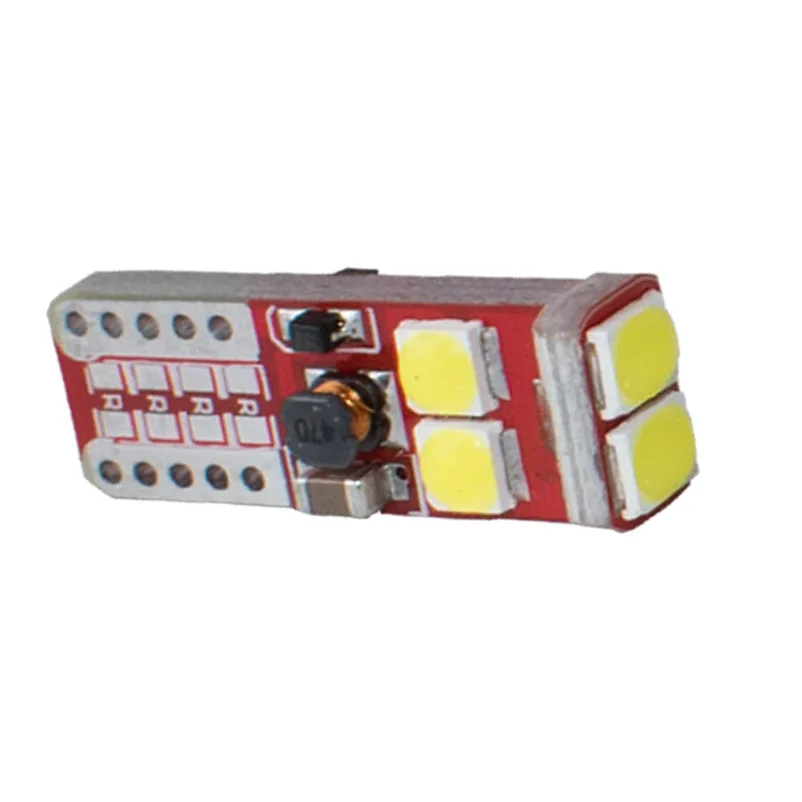 100pcs Super Bright T10 LED Car Light 6 SMD 3535 LED Marker Lamp W5W 501 Parking Bulb Wedge Dome Light Auto Styling White 12V