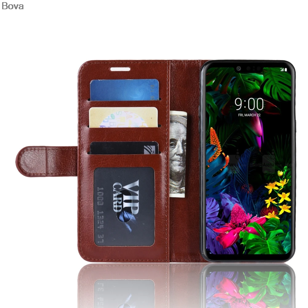 Премиум чехол из искусственной кожи для LG G8X ThinQ держатель карт G8 G8s защитный