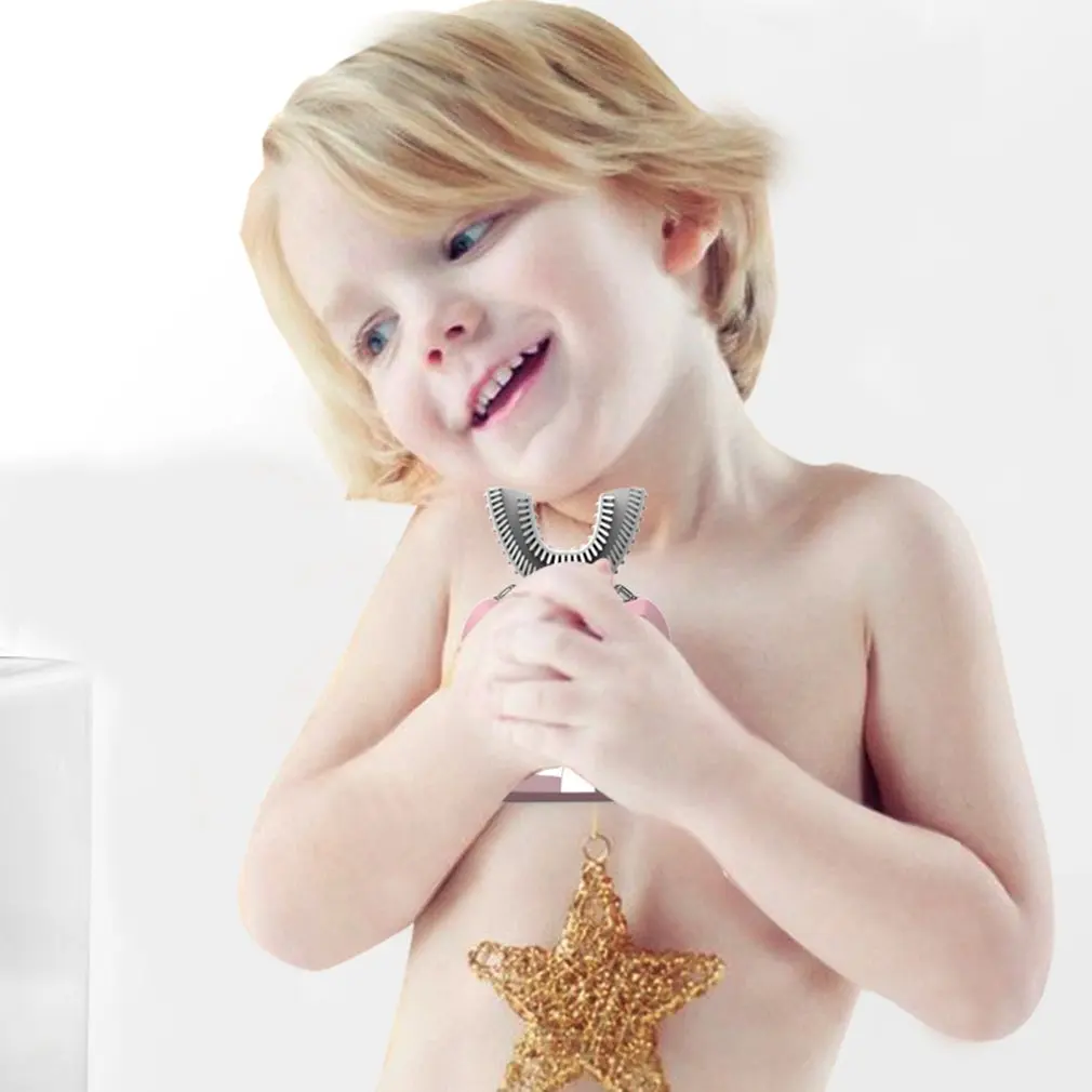 Children's electric toothbrush U-shaped smart mouth containing sonic toothbrush rechargeable automatic baby toothbrush Children's electric toothbrush U-shaped smart mouth containing sonic toothbrush rechargeable automatic baby toothbrush