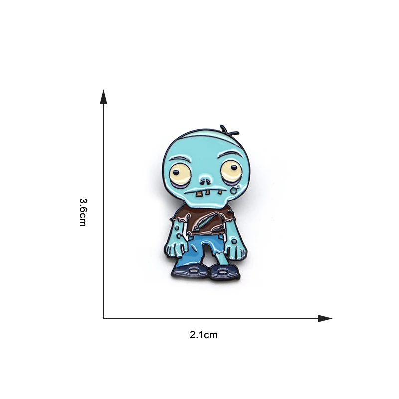 Enamel Pin Horror Zombie Brooches The Walking Dead for Boys Lapel Pin Hat/bag Pins Denim Jacket Shirt Women Brooch Badge D51