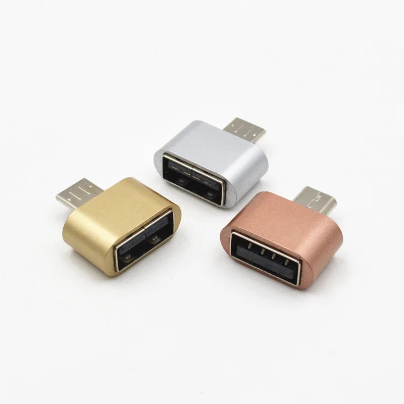 Новый Металлический Мини Micro USB к OTG адаптер 2 0 конвертер для Samsung Xiaomi LG Sony HTC Huawei Meizu
