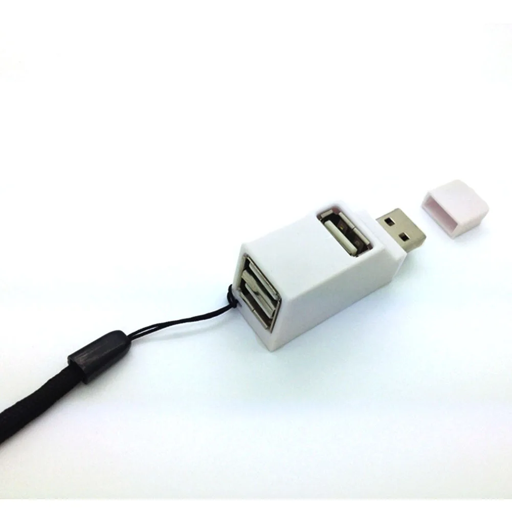 High Speed 3 PortsB HUB 2.0B Splitter Adapter with blue LED for Notebook/Tablet Computer PC Peripherals