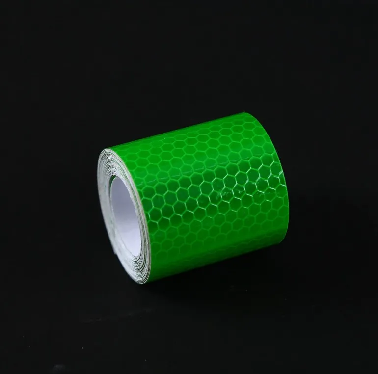 Deep Green 5 см* 10 м знак безопасности Светоотражающая Лента наклейки для автомобиля-Стайлинг Самостоятельная липкая сигнальная лента Автомобиль Мотоцикл светоотражающая пленка - Цвет: Deep Green