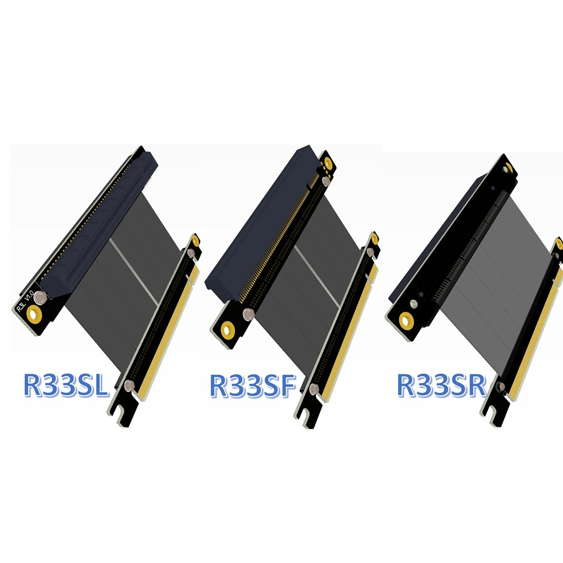 PCI-E X16 3.0 Riser Extension Cable - PCI Express 16x Extender Ribbon Line Gen3.0 (GTX R33SL/R33SF/R33SR) 60cm Description Image.