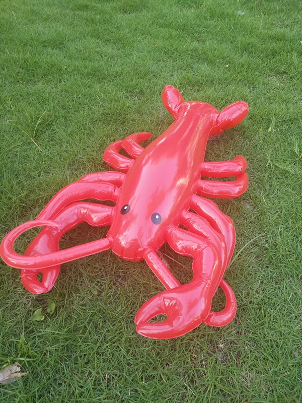 Brinquedo inflável animal lagosta simulação adereços decorativos