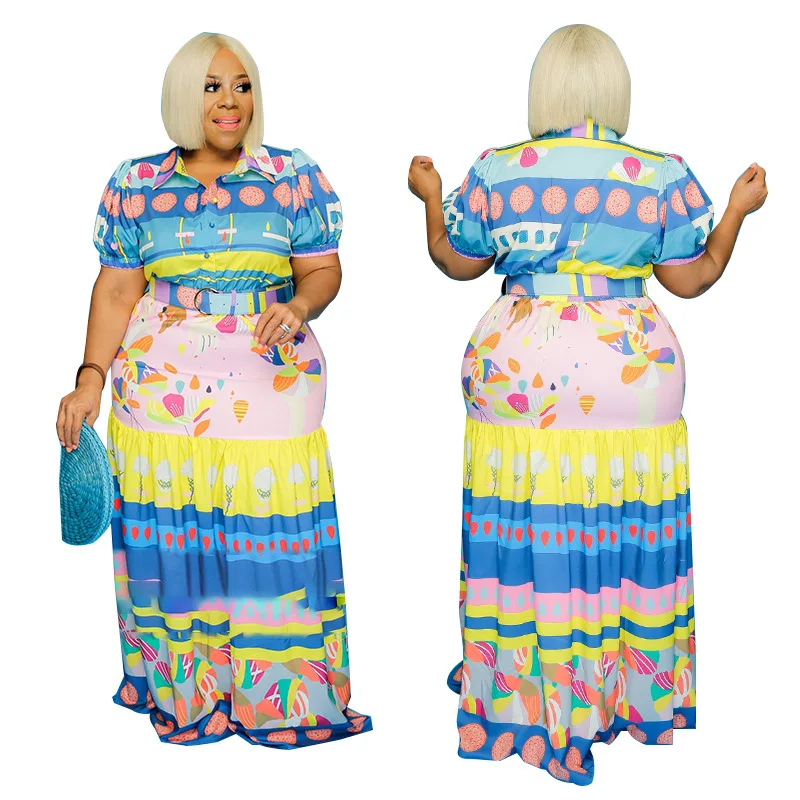 

3XL 4XL 5XL Plus Size Elegant African Dresses Women Dashiki Autumn Summer Long Maxi Dress Ladies Traditional African Clothing