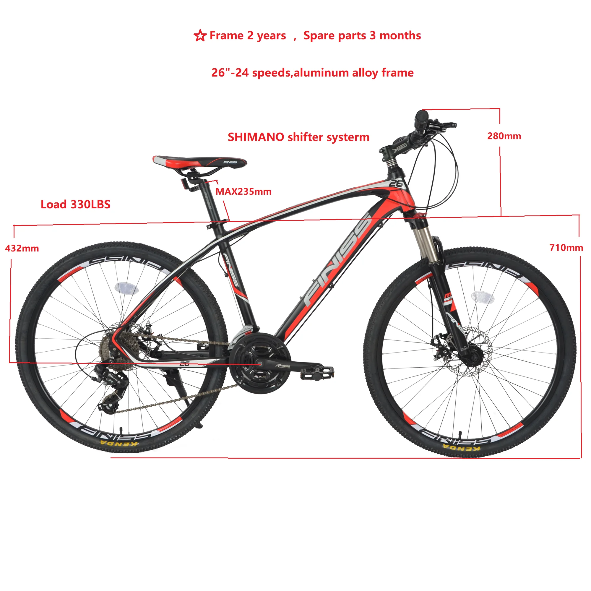 Bicycle 24 Speed Mountain Bike 26\