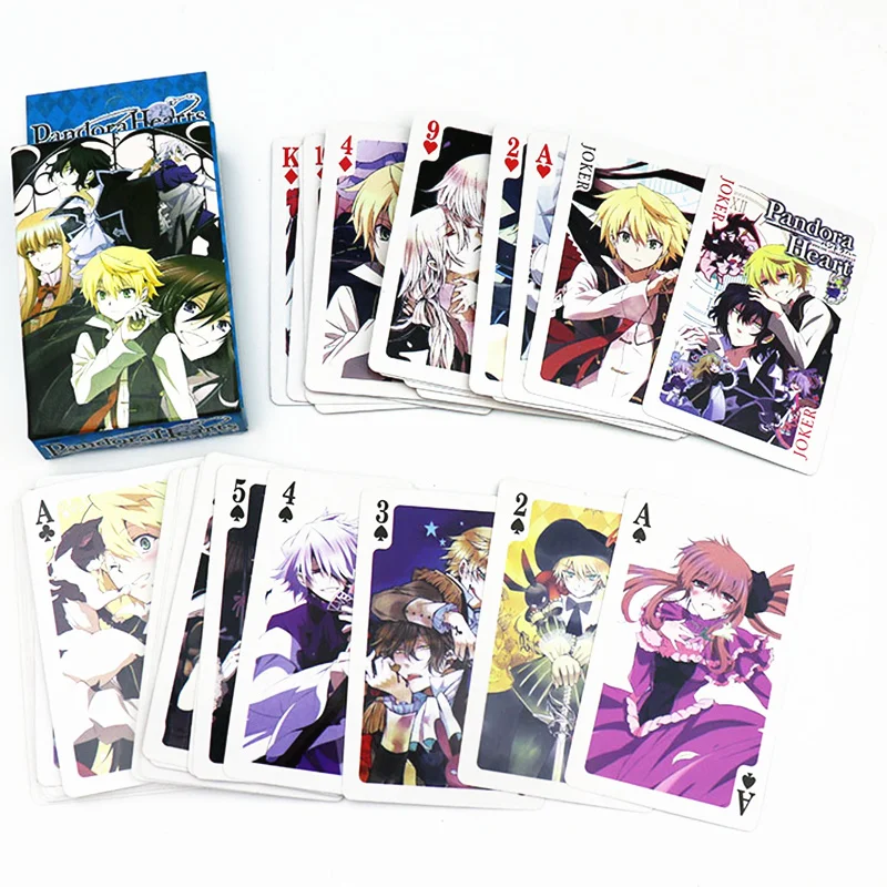 Anime Pandora Hearts Poker Toy Playing Deck Cards Xerxes Gilbert Alice Oz Sharon Board Game Gift Card Toys | Игрушки и хобби