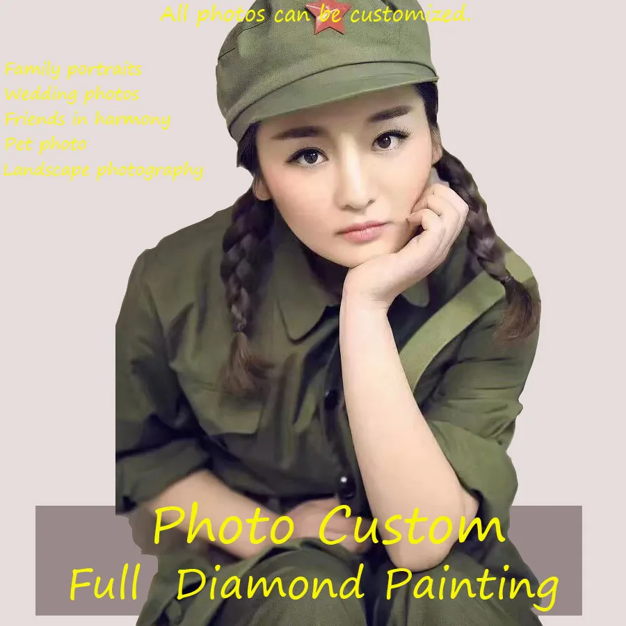 

Photo Custom Diamond Painting Cross Stitch Full Square Picture of Rhinestone DIY Diamond Mosaic Diamond Embroidery Sale
