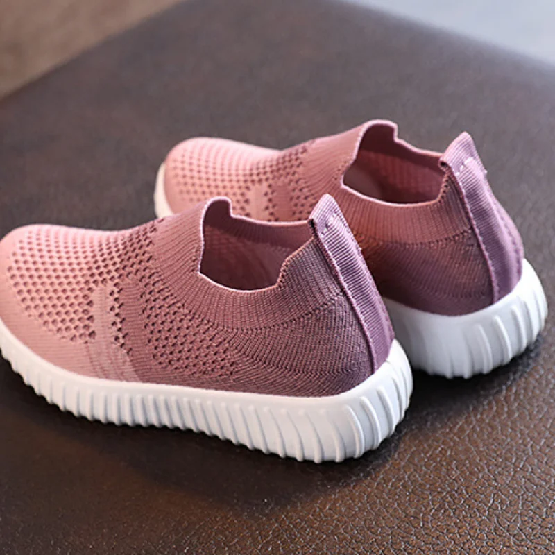 Kids Shoes Multicolor Knitted Toddler Baby Sneakers Casual Slip On Sneakers Children Shoes Kid Girls Boys Sports CSH1085