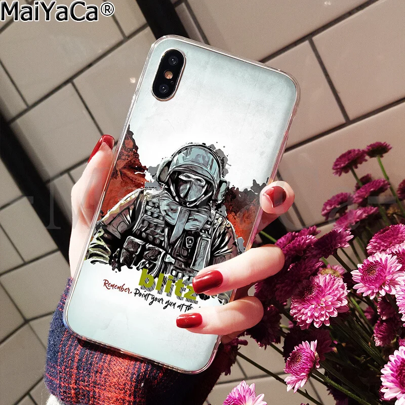 MaiYaCa Rainbow Six Siege 6 Новинка чехол для телефона Fundas чехол для iPhone 8 7 6 6S Plus 5 5S SE XR X XS MAX чехол - Цвет: A10