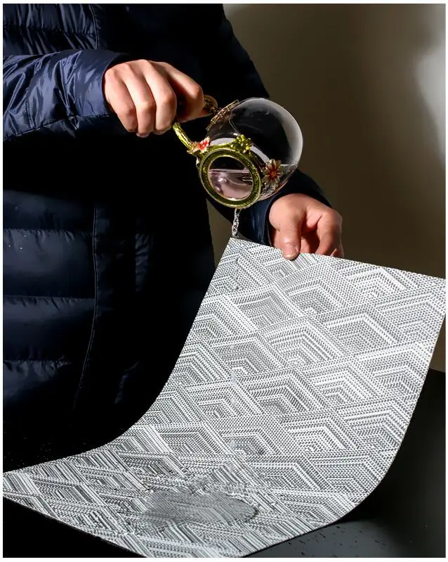 PVC Placemat Geometric Non-slip Pads Dinner Table Mat Mug Coffee Plate Cup Coaster Kitchen Table Decoration Accessories