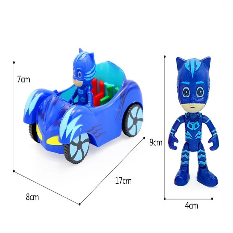 Hot Sell Pj Masks Cartoon Mask Car Anime Kids Toys Action Figure Model Children Birthday Gifts