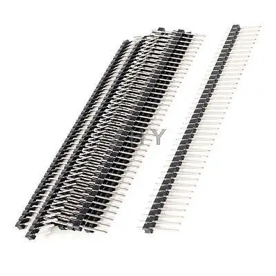 

10 Pcs 1x40 Pin 2.5mm Pitch Straight Single Row PCB Pin Headers