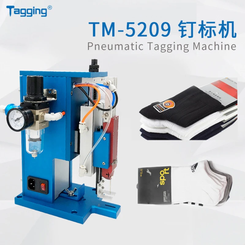 Фабрика прямые TM5209 пневматические этикетки машина для упаковки носочков рукавицы-полотенца одежды