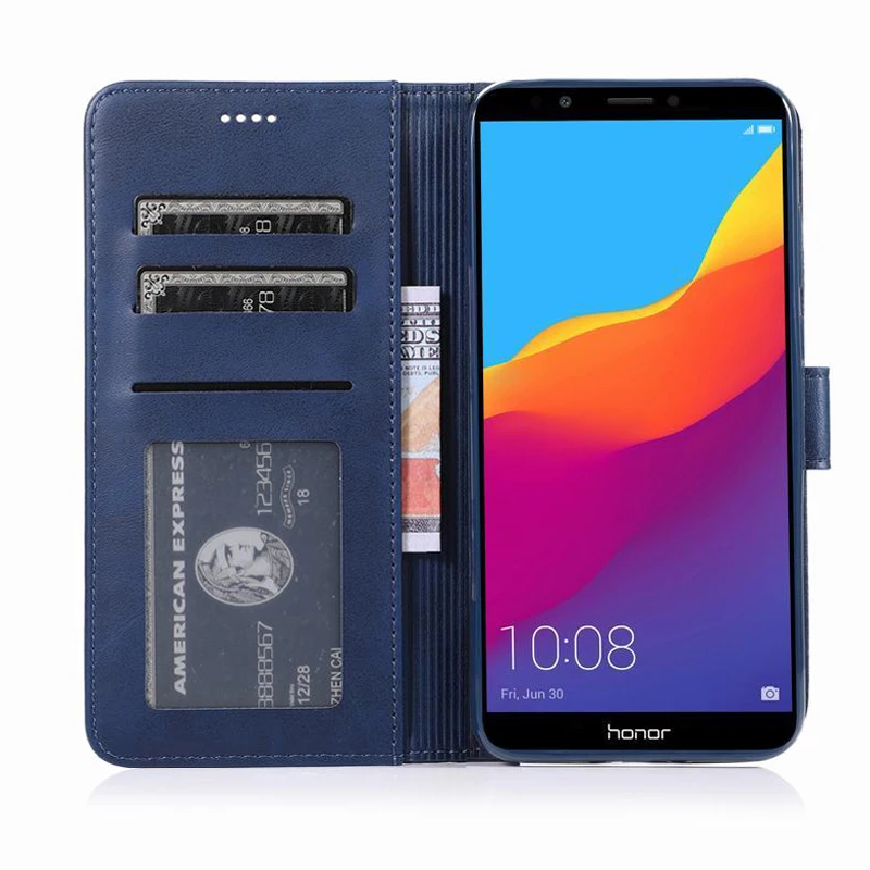 Чехол для huawei Honor 7A 7C Pro, чехол на DUA-L22, AUM-L29, роскошный Магнитный Флип-кошелек, кожаная сумка для телефона Honor 7A, русская версия