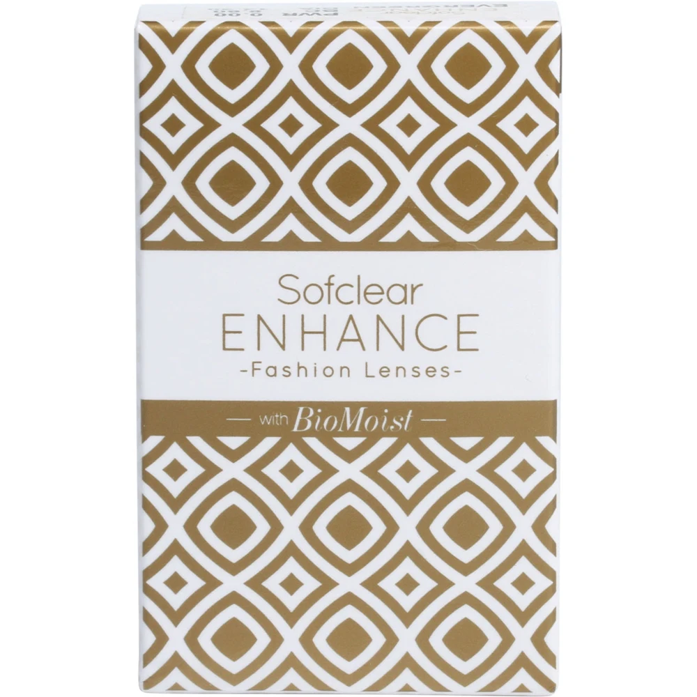 Цветные контактные линзы Sofclear Enhance with BioMoist Диаметр 14.3 - 2 шт в упаковке | Красота и