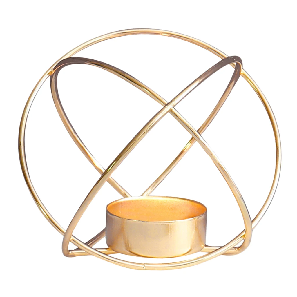 Nordic Style 3D Geometric Candle Holder Tea Light Holder Dining Table Centerpiece Weddings Events Parties Decor