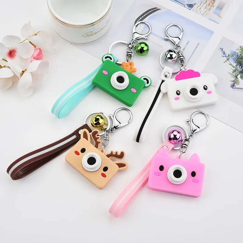 

Original Fashion Style Cute Camera Candy colors Keychains Charm Key Ring Holder Key chain Fancy toy for Women Car or Bag Jewelry