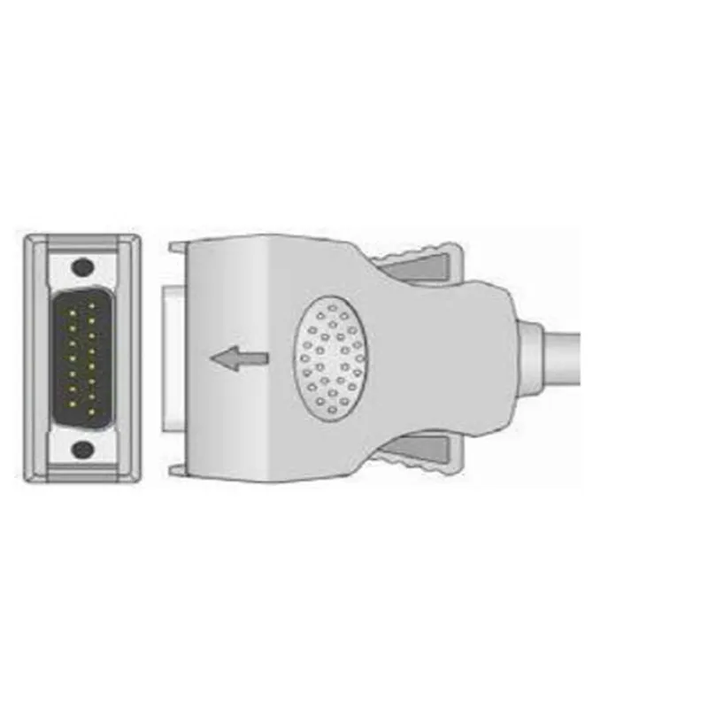 Kompatibilní pro MORTARA INSTRUMENT: ELI50/ELI100/ELI20 ekg EKG lanko bovdenu s leadwires 10 vede lékařská EKG lanko bovdenu 4.0 banán konec