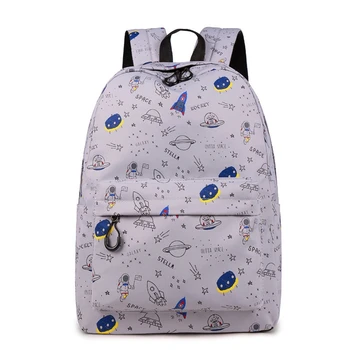 

Women Printing Casual Backpack Galaxy Stars Universe Space School Book Bag School Backpack for Teenagers