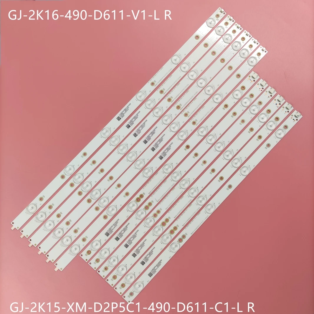 12 шт. светодиодный подсветка полосы для 49PUT4900 49PFS5301 49PUF6701 EVTLBM490E0601-AK-3 R EVTLBM490E0501-AJ-3 L