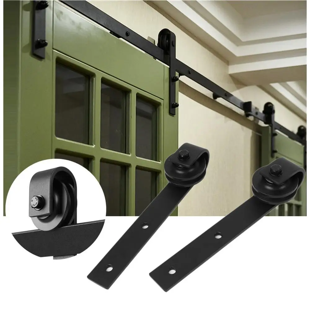  Home Kitchen Living Room Bedroom Flat Door Rail Sliding Door System Track Wooden Sliding Door Hardw - 4000336644984