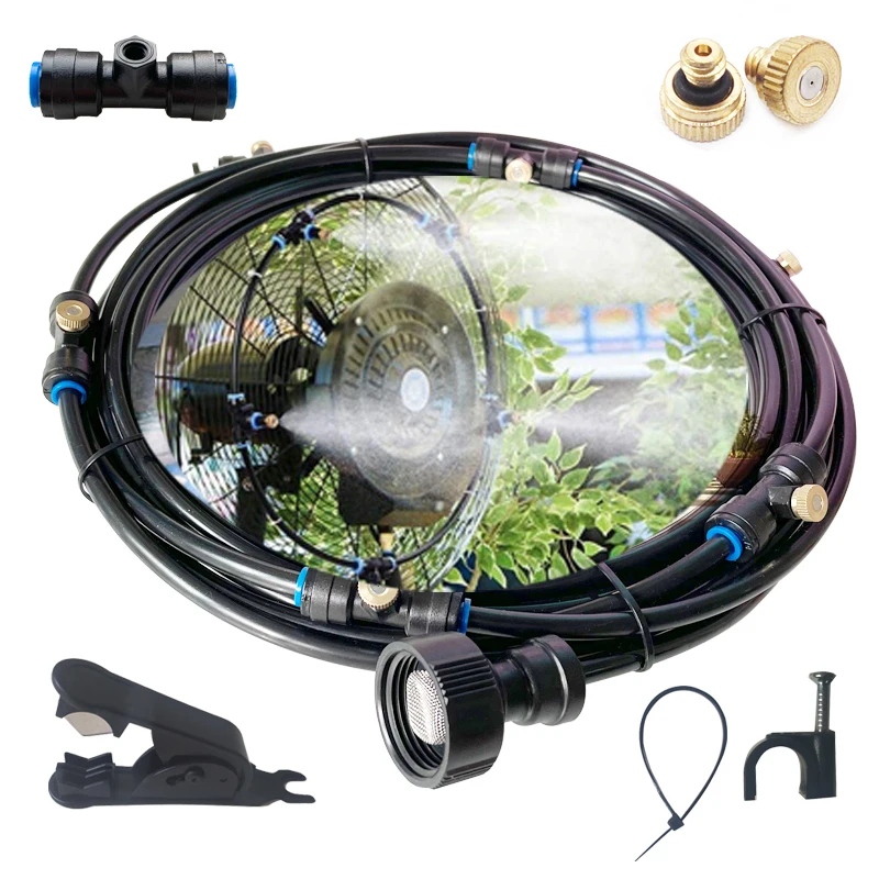 10-20 Meters DIY Misting System For Outside Patio Fan Porch