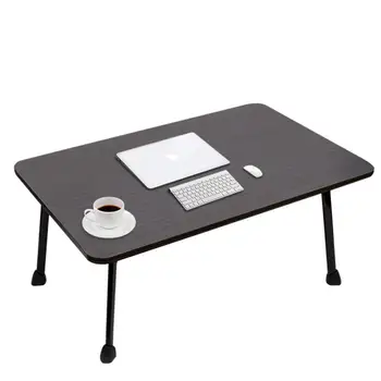 

Bed Desk Small Folding Table Desk Multi functional for Dormitory Laptop 60x40x28cm