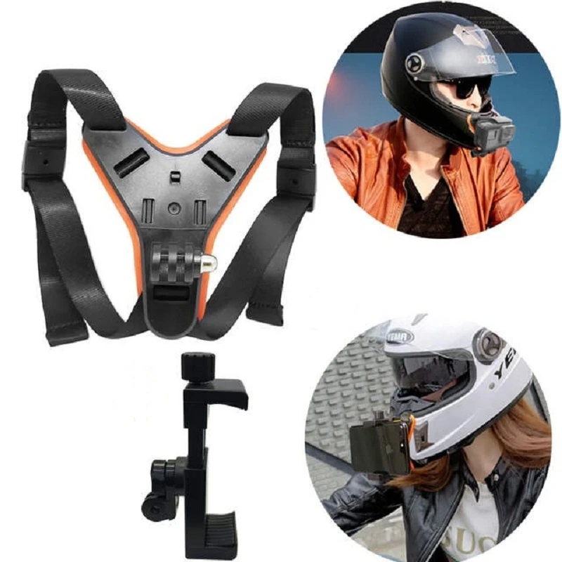 Подставка для шлема на все лицо мотоциклетных снимков подбородок держатель GoPro