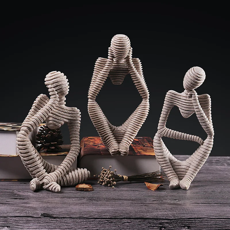 Абстрактная статуя персонажа аксессуары для украшения дома креативное