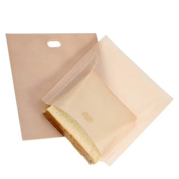 

Non-Stick Reusable Toast Bag, Heat Resistant,For Grilled Cheese,Sandwiches,Chicken,Hot Dogs,Garlic,Vegetables,16 Pack