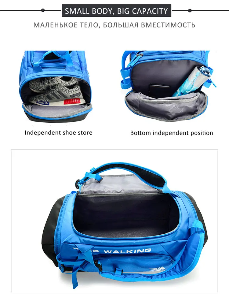 Горячая грот Capaciteit открытый тренировка тренажерный зал Tas Водонепроницаемый Спорт Фитнес Tas Mannen Vrouwen Multifunctionele Schouder Reizen Йога