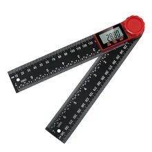 2 in1 electronic Goniometer protractor 0-200mm Digital Meter angle finder measuring vernier caliper level ruler Carpenter tool