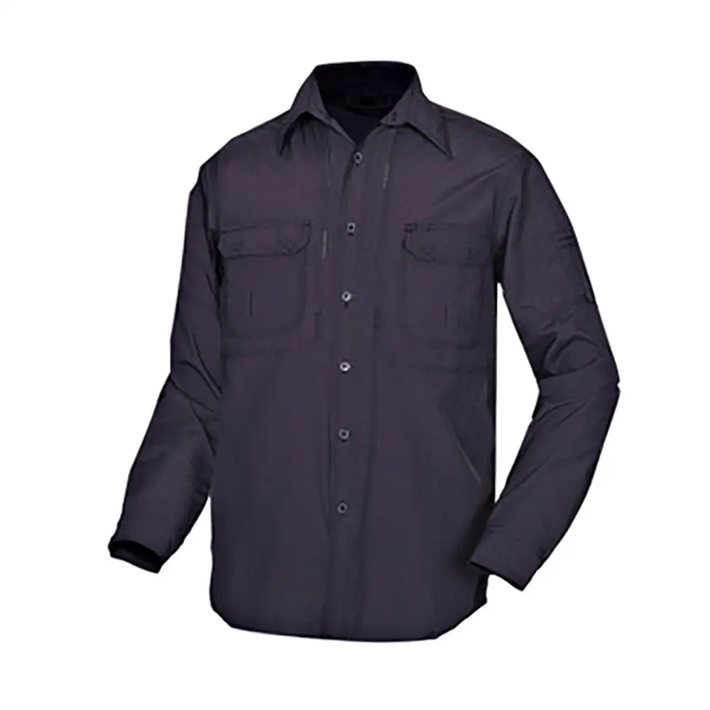 New Mens Quick-drying Shirt Jacket Cotton Tooling Zip Shirt Fashion Casual Long Sleeves Tops Shirts Outdoor Riding Jacket Cloth