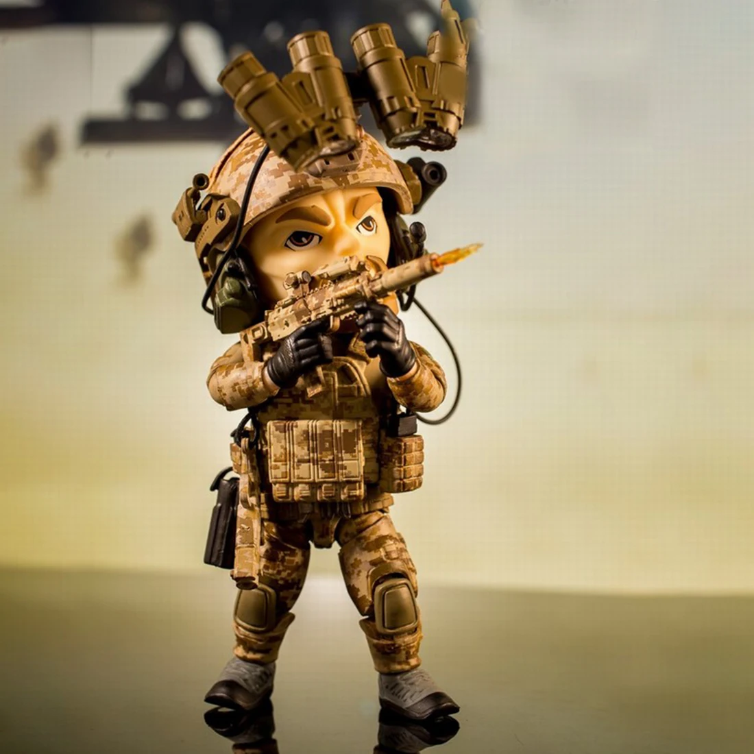 

FigureBase 5 Inches Cute Soldier Model Suit TrickyMan Soldier Seal Team Model