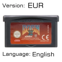 32 бит видеоигры картридж Консоли Карты для nintendo GBA Doom английская языковая версия - Цвет: Doom II EUR