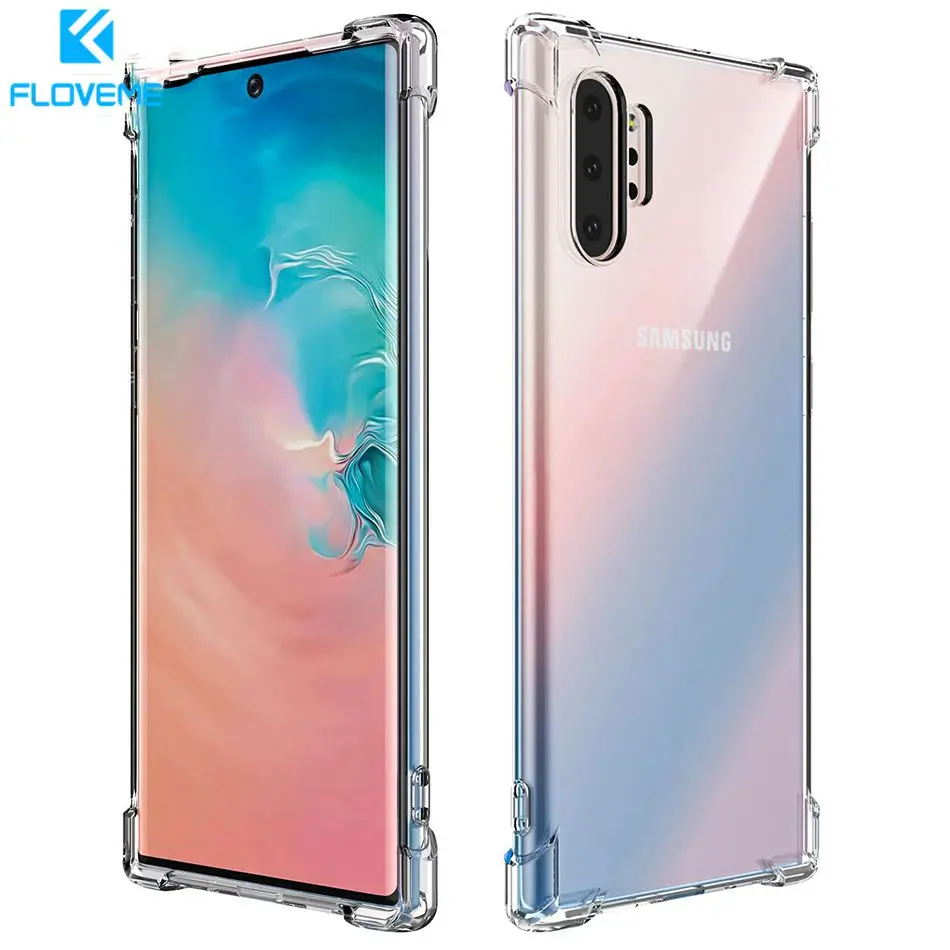 For Samsung Galaxy Note 10 Case Note10 Plus Case Clear Silicone Phone