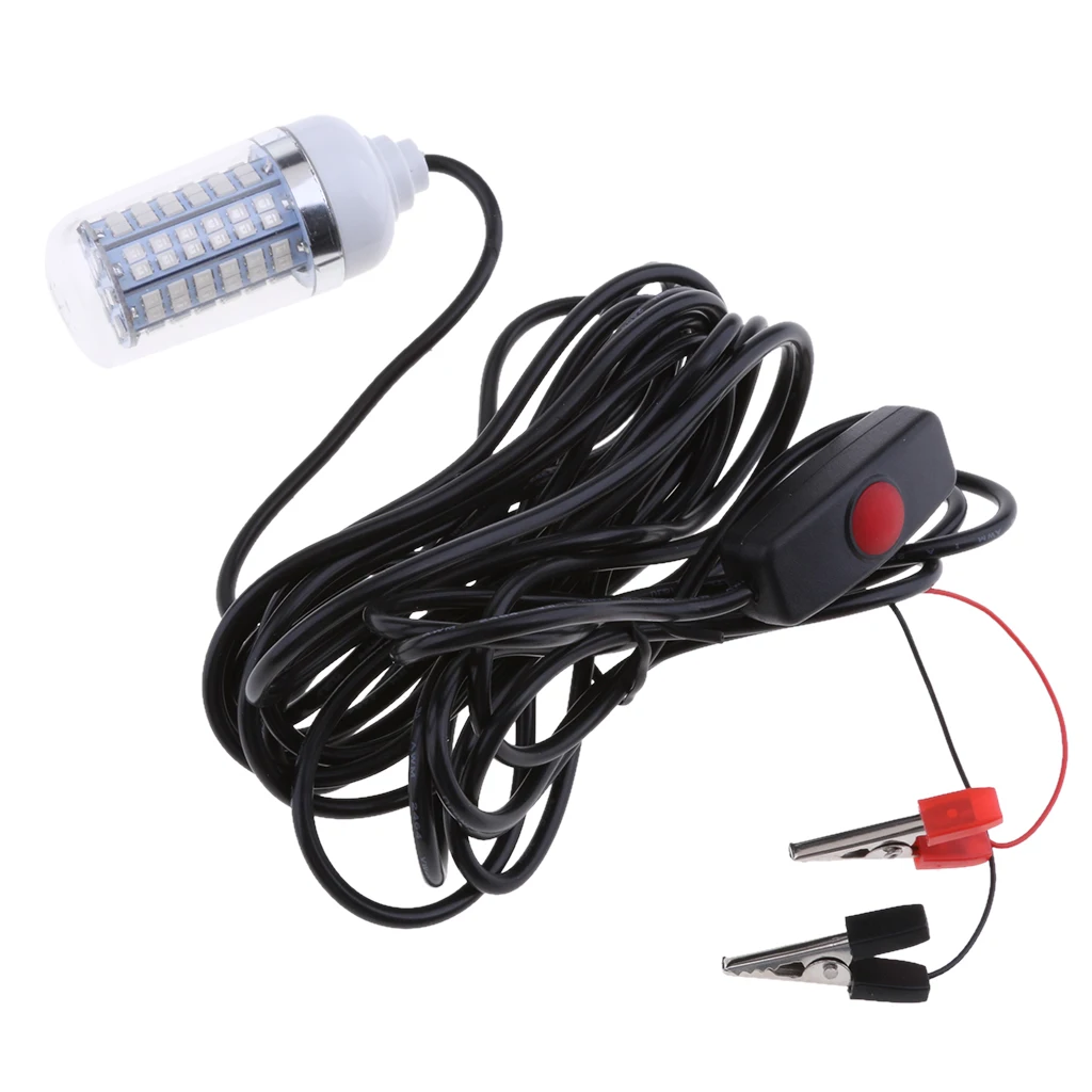 12v Led Underwater Light Submersible Fishing Lamp Durable Night