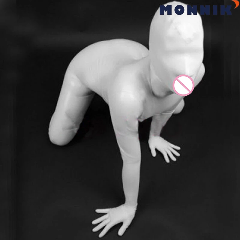 MONNIK латекс полное покрытие латексный комбинезон с презервативами Мокрый Вид Zentai